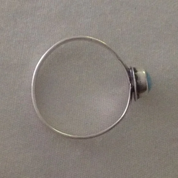 Sterling silver Larimar ring - Picture 2 of 8